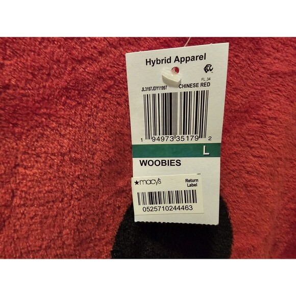 NEW Disney Winking Mickey Plush Sweatshirt Red Size Large NWT From Macys - Picture 11 of 14